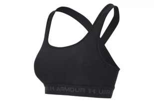 Under Armour Crossback Mid Bra 1361034-001, Kobieta, Biustonosz, Czarny - Biustonosze - miniaturka - grafika 1