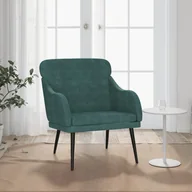 Fotele - Lumarko Fotel, ciemnozielony, 63x76x80 cm, obity aksamitem - miniaturka - grafika 1