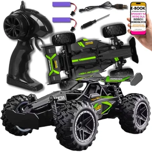 Super Prezent Dla Dziecka Samochód Terenowy RC Dla Dzieci – Zasięg 40m, 2 Baterie, Amortyzatory, Skala 1:18 + EBOOK-3 - Zabawki zdalnie sterowane - miniaturka - grafika 1