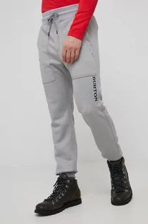 Spodnie męskie - Burton spodnie męskie kolor szary melanżowe - grafika 1