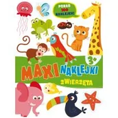 Kolorowanki, wyklejanki - Maxinaklejki. Zwierzęta - miniaturka - grafika 1