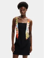 Sukienki - Desigual Sukienka letnia MONSIEUR CHRISTIAN LACROIX Marbella 24SWVW75 Czarny Slim Fit - miniaturka - grafika 1
