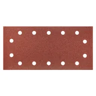 Materiały ścierne - Papier ścierny na rzep 115 x 230 mm, K100, 5 szt,, z otworami GRAPHITE - miniaturka - grafika 1