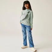 Bluzy damskie - Regatta Polar dziecięcy z suwakiem 1/2 Hot Shot II Zielony, Rozmiar: 158 cm - miniaturka - grafika 1