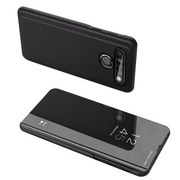 Etui i futerały do telefonów - Clear View Case futerał etui z klapką LG K61 czarny - miniaturka - grafika 1