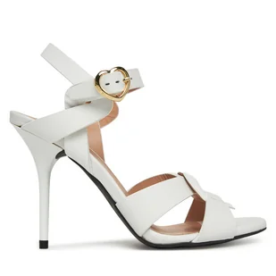 Sandały LOVE MOSCHINO JA16069G1MIA0100 Biały - Sandały damskie - miniaturka - grafika 1