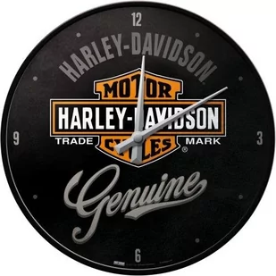 Nostalgic-Art 51082, Harley-Davidson Genuine, zegar ścienny 31 cm 51082 - Zegary - miniaturka - grafika 1