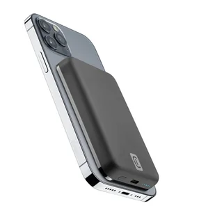 Cellularline MAG 5000 - Power bank indukcyjny 5000mAh 7.5W MagSafe (czarny) - Powerbanki - miniaturka - grafika 7