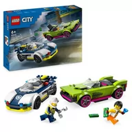 Klocki - LEGO 60415 City Pościg radiowozu za muscle carem - miniaturka - grafika 1