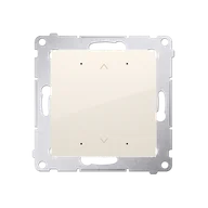 Sterowanie roletami - Kontakt Simon Kontakt Simon Lokalny sterownik roletowy Kontakt-Simon Simon 54 DEZ1L.01/41 z automatyczną kalibracją i programowalną pozycją ulubioną kremowy - miniaturka - grafika 1