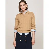 Swetry damskie - Tommy Hilfiger Wełniany sweter | Loose fit - miniaturka - grafika 1