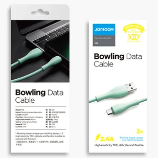 Joyroom kabel USB - micro USB 2,4 A 1 m zielony (S-1030M8) - Kable USB - miniaturka - grafika 5