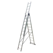 Drabiny - Wielofunkcyjna drabina aluminiowa Solid Maxi 3x11 - Hardmaister - miniaturka - grafika 1