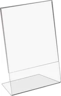 Tablice dla dzieci - Korbi STOJAK NA CENĘ OPIS ULOTKĘ A4 PIONOWY PION EKSPOZYTOR STOŁOWY PLEXI PLEKSI - miniaturka - grafika 1
