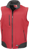 Bluzy męskie - Result Bluza męska 3-warstwowa Softshell R123X Wielokolorowy czerwony/czarny XL - miniaturka - grafika 1