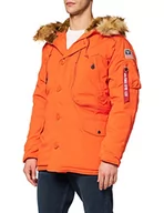 Kurtki męskie - ALPHA INDUSTRIES Męska kurtka polarowa, pomarańczowy (Flame Orange), XL - miniaturka - grafika 1