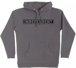 bluza męska INDEPENDENT BAR LOGO Hooded HEAVYWEIGHT Charcoal - Bluzy męskie - miniaturka - grafika 1