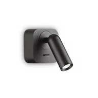 Lampy ścienne - Ideal Lux Kinkiet BEAN SQUARE AP czarny 260655 260655/IL - miniaturka - grafika 1