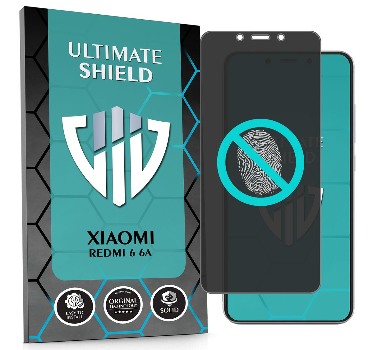 NAJLEPSZE SZKŁO 5D PEŁNE DO XIAOMI REDMI 6 6A SZKIEŁKO NIETŁUKĄCE ORYGINAŁ