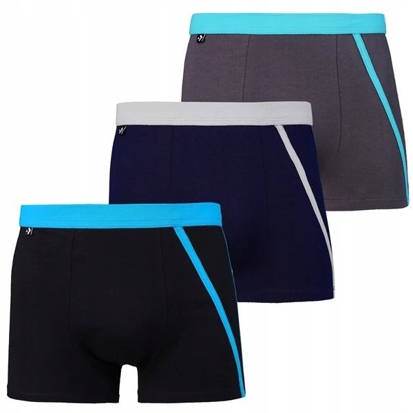 3X BOKSERKI MĘSKIE MAJTKI KLASYCZNE BAWEŁNIANE ZESTAW KOMPLET MORAJ 4XL