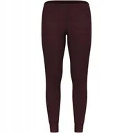 Pozostała odzież narciarska - Legginsy termoaktywne damskie ODLO Merino 200 BL Bottom Long brązowe M - miniaturka - grafika 1