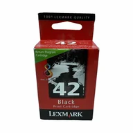 Tusze oryginalne - 18Y0142E LEXMARK 42 WKŁAD ATRAMENTOWY CZARNY - miniaturka - grafika 1