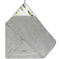 Okrycia kąpielowe dla dzieci - Texpol Piórka okrycie kąpielowe bambusowe 85x85 cm - miniaturka - grafika 1