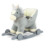 Zabawki na biegunach - Milly Mally Konik na biegunach- jeździk POLLY szary - miniaturka - grafika 1