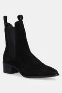 Botki damskie - Gant sztyblety zamszowe St Broomly damskie kolor czarny na płaskim obcasie 31553093 - miniaturka - grafika 1