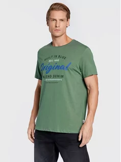Koszulki i topy damskie - Blend T-Shirt 20714719 Zielony Regular Fit - grafika 1
