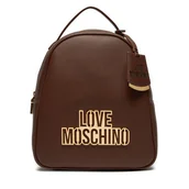 Plecaki - Plecak LOVE MOSCHINO JC4338PP0LKO0301 Brązowy - miniaturka - grafika 1