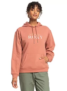 Swetry damskie - ROXY Sweter damski różowy XL - grafika 1