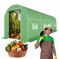 Szklarnie ogrodowe - TUNEL FOLIOWY OGRODOWY DUŻY 4,5x2 SZKLARNIA NA WARZYWA NAMIOT 9 m2 UV-4 - miniaturka - grafika 1