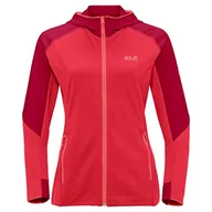 Kurtki damskie - Jackwolfskin Jackwolfskin Kurtka damska Hydro Iii czerwony XXL 1709411 - miniaturka - grafika 1