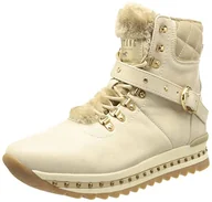 Botki damskie - Mustang Damskie sztyblety 1347-504, Ivory, 41 EU - miniaturka - grafika 1