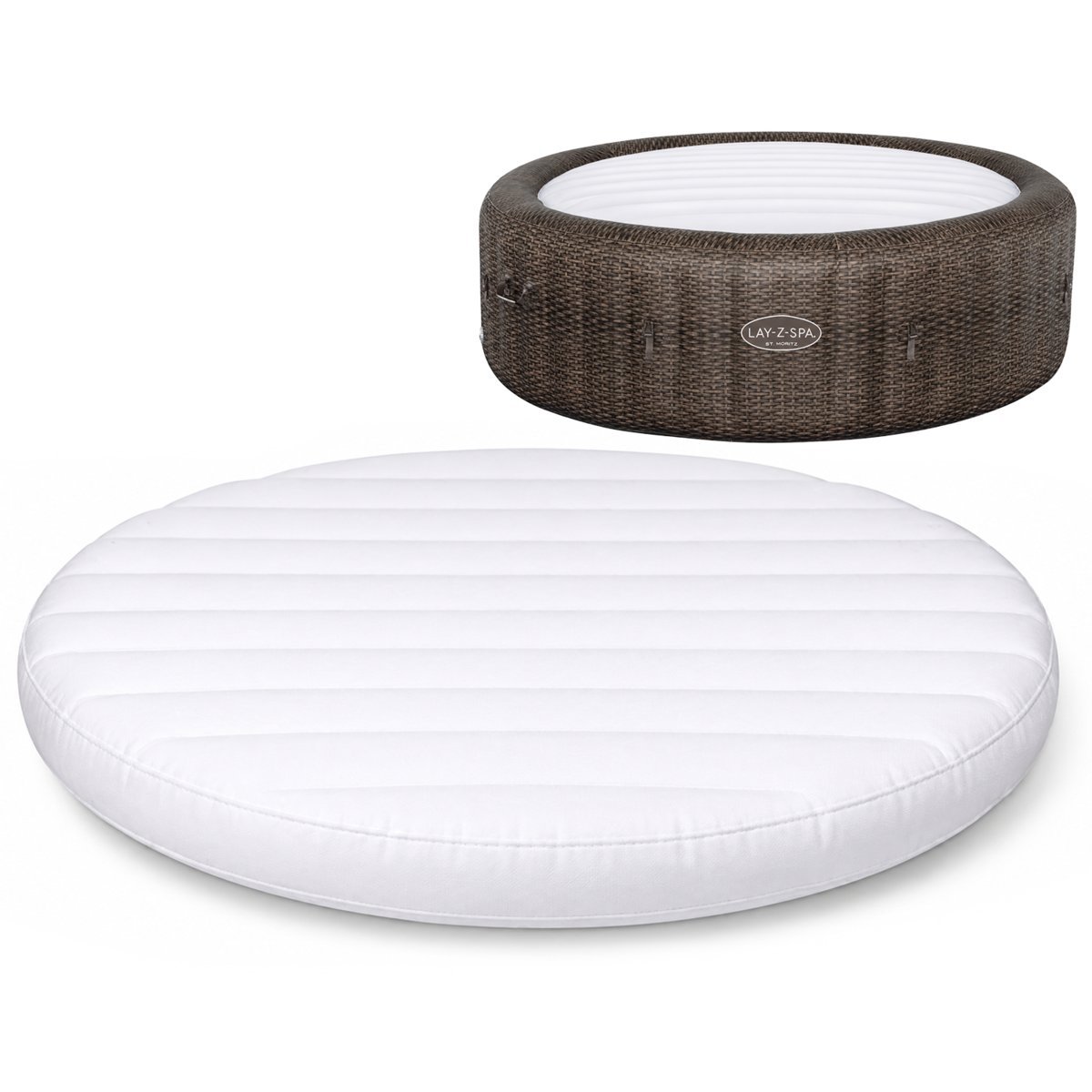 Bestway nakrywa cieplna dmuchana osłona jacuzi lay-z-spa st. moritz 216x71