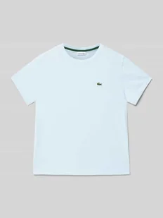 T-shirt z detalem z logo - Koszulki dla chłopców - miniaturka - grafika 1