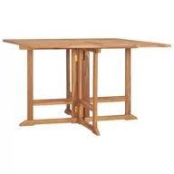 Stoły ogrodowe - Lumarko Składany stół ogrodowy, 110x110x75 cm, lite drewno tekowe - miniaturka - grafika 1