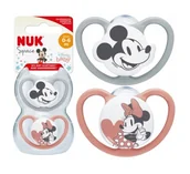 Smoczki uspokajające - Nuk Space Smoczek uspokajający 0-6m 2szt - miniaturka - grafika 1