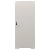 Drzwi wewnętrzne - Drzwi wewnętrzne bezprzylgowe łazienkowe pełne Uni Kolor F1 Kaszmir z podcięciem wentylacyjnym 70 prawe Porta - miniaturka - grafika 1