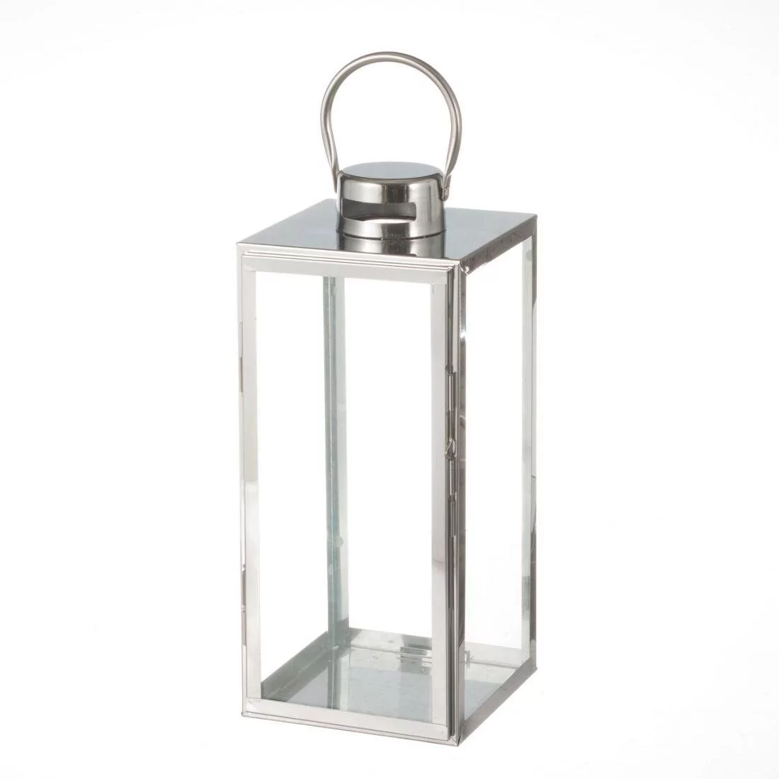 Dekoria pl pl Lampion Elegance Silver 17x17x38cm 17 × 17 × 38 cm 807-159