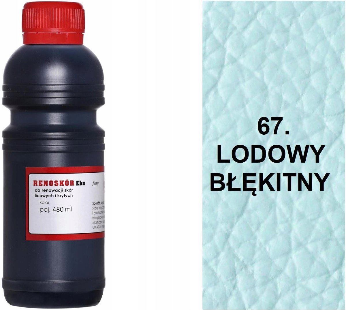G12-85 LODOWY BŁĘKIT 67 RENOSKÓR FARBA DO SKÓRY RENOWATOR KOLORU LAKIER 480