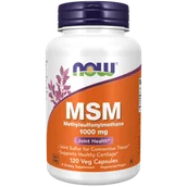 Witaminy i minerały - Now Foods NOW MSM Methylsulphonylmethane 1000mg 120vegcaps - miniaturka - grafika 1