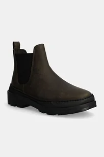 Camper botki Brutus Trek damskie kolor zielony na płaskim obcasie K400646-013 - Botki damskie - miniaturka - grafika 1
