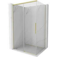 Kabiny prysznicowe - Mexen Rox kabina prysznicowa rozsuwana 90 x 120 cm, transparent, złota szczotkowana - 8C2-090-120-55-00 - miniaturka - grafika 1