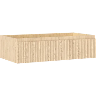 Mexen Rivel szafka łazienkowa podumywalkowa 90 cm, 1 szuflada, ryflowana , dąb - 91A20-09023-1-BF81 - Szafki łazienkowe - miniaturka - grafika 1