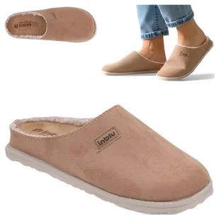 Kapcie Domowe Ciepłe Klapki Damskie Wygodne Lekkie Inblu Brązowe Laczki 36 - Kapcie damskie Kapcie Domowe Ciepłe Klapki Damskie Wygodne Lekkie Inblu Brązowe Laczki 36 - Kapcie damskie - miniaturka - grafika 1