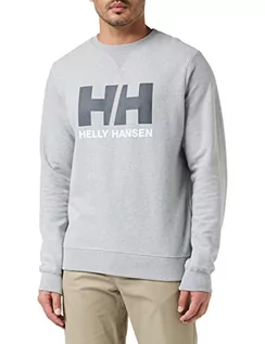 Bluzy męskie - Helly Hansen Męska bluza dresowa z logo HH, szara melanż, 3XL, Szary Melanż, 3XL - grafika 1