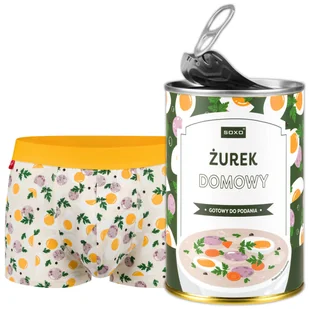 Męskie Bokserki Żurek w puszce idealny zabawny prezent dla Niego-L - Majtki męskie - miniaturka - grafika 1