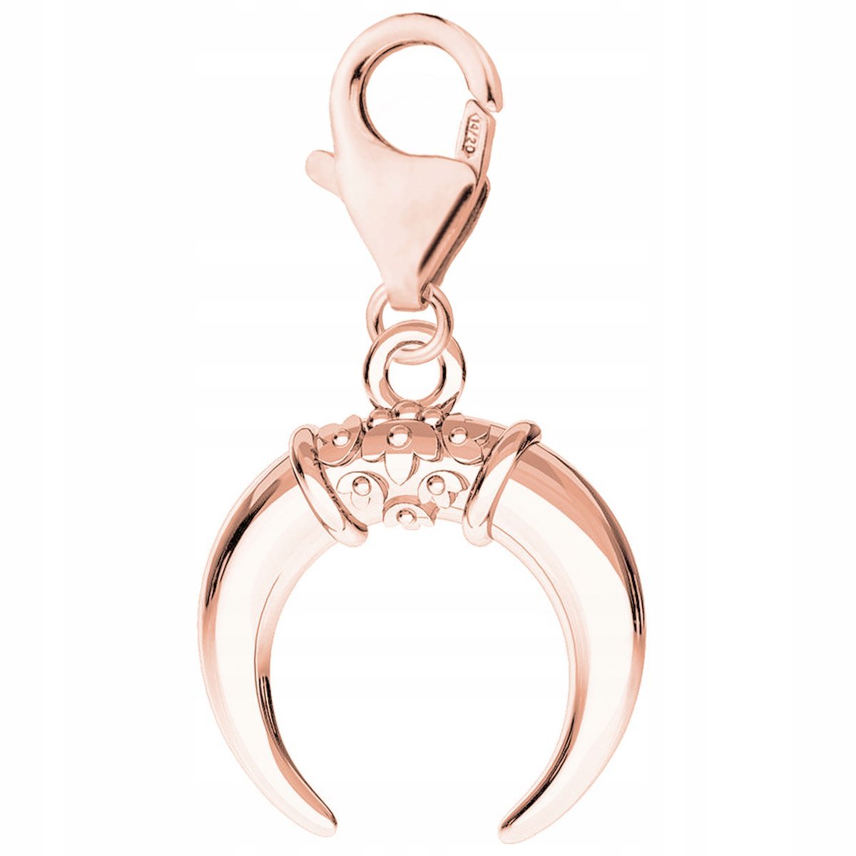 Zawieszka Pozłacana z Księżycem Rogi Księżyc Noc Moon Półksiężyc SREBRO 925